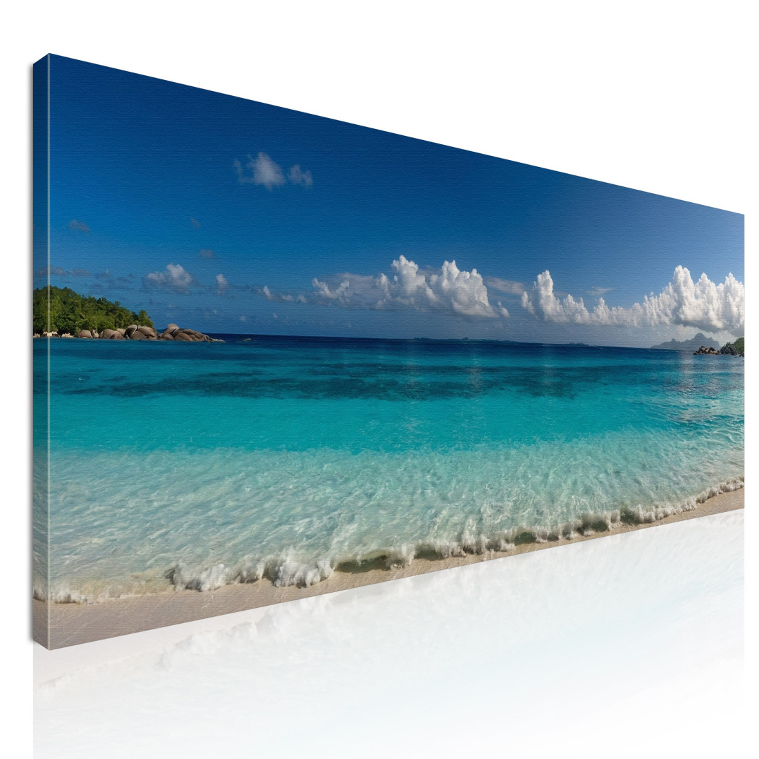 Quadro Paesaggio Mare Spiaggia Tropicale Con Acque Turchesi seal5 quadro stampato su tela