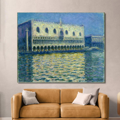 Il Palazzo Ducale 1908 Claude Monet mnt82 quadro stampato su tela