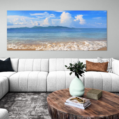 Quadro Paesaggio Mare Spiaggia Incantevole A Koh Samui Con Mare Turchese seal24 quadro stampato su tela