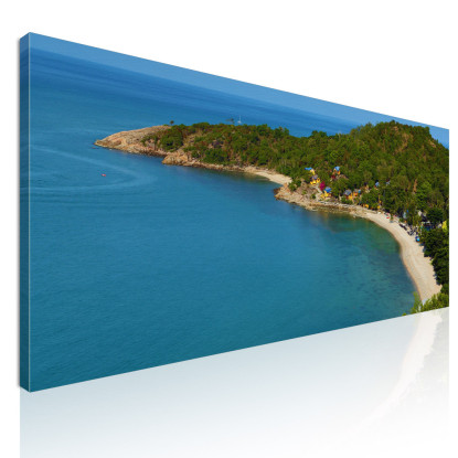 Quadro Paesaggio Mare Spiaggia Di Thongson Bay Con Ville E Mare Trasparente seal25 quadro stampato su tela