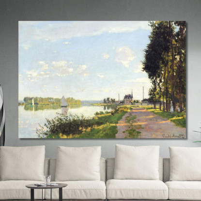 La Passeggiata Ad Argenteuil 1872 Claude Monet mnt86 quadro stampato su tela