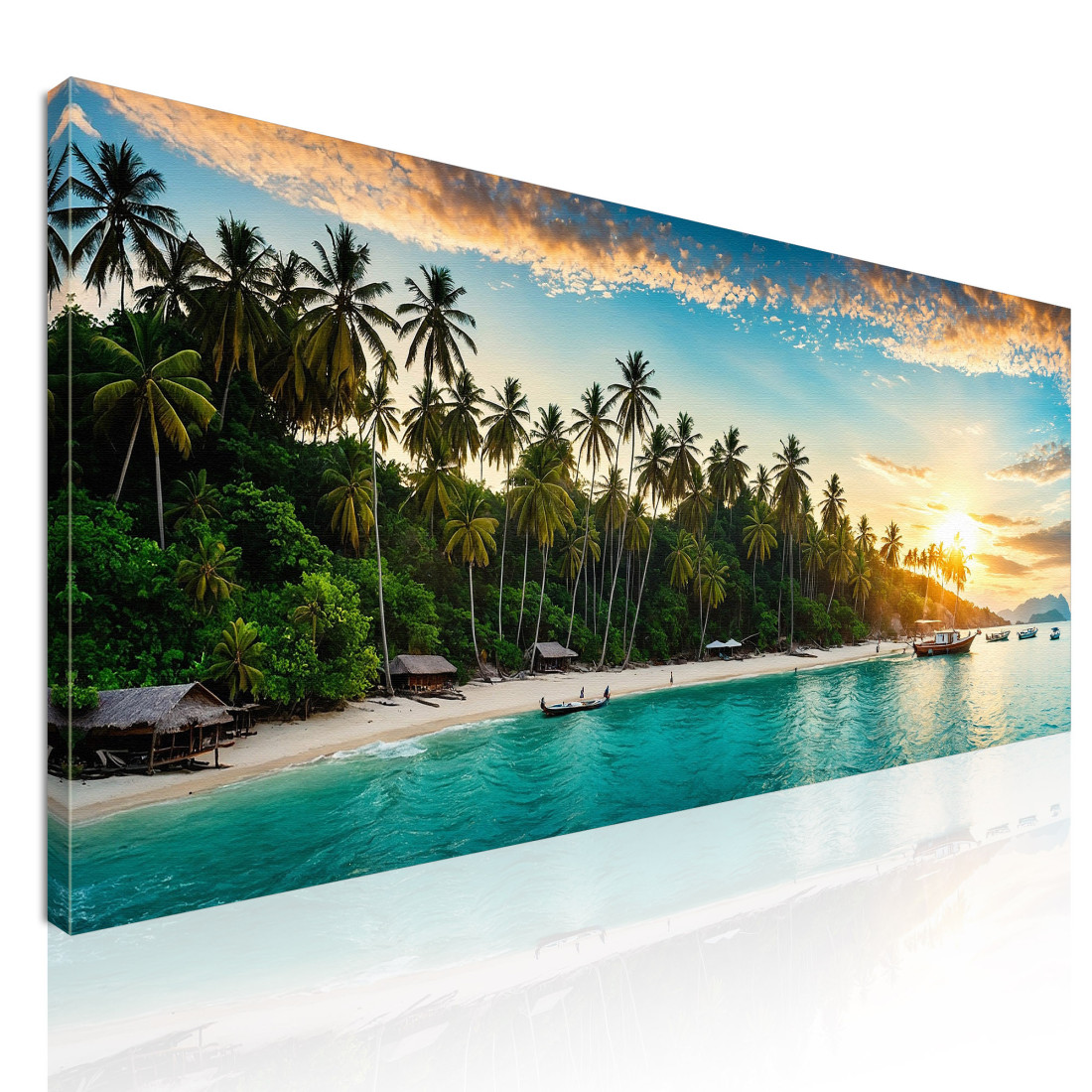 Quadro Paesaggio Mare Palme E Acque Chiare In Un Paradiso Tropicale seal37 quadro stampato su tela Quadro Paesaggio Mare Palme E Acque Chiare In Un Paradiso Tropicale seal37 quadro stampato su tela