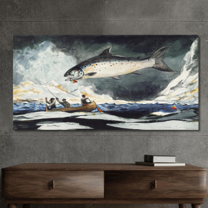 Ein Guter Pool Saguenay River Winslow Homer drucken auf leinwand