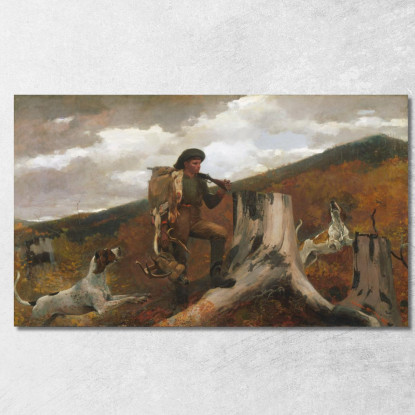 A Huntsman And Dogs Winslow Homer canvas print