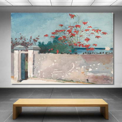 Un Mur Nassau Winslow Homer tableau impression sur toile