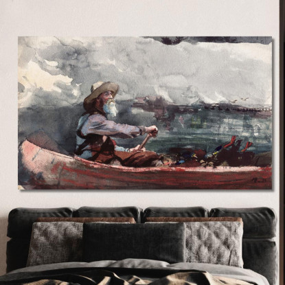 Guide Des Adirondacks Winslow Homer tableau impression sur toile