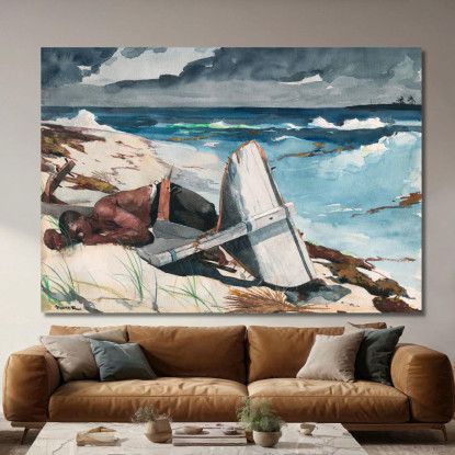 Nach Dem Hurrikan Bahamas Winslow Homer drucken auf leinwand