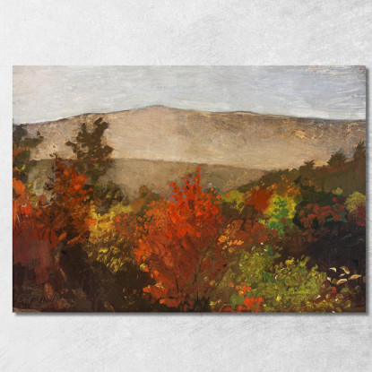 Herbstliche Baumkronen Winslow Homer drucken auf leinwand