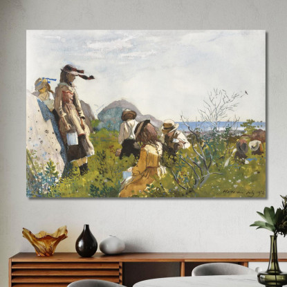 Raccoglitori Di Bacche Winslow Homer quadro stampato su tela