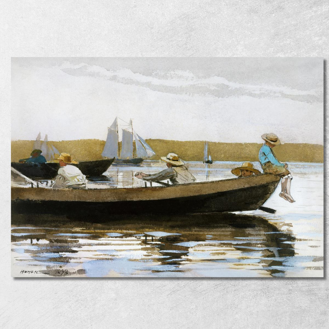 Chicos En Un Dory Winslow Homer cuadro en lienzo