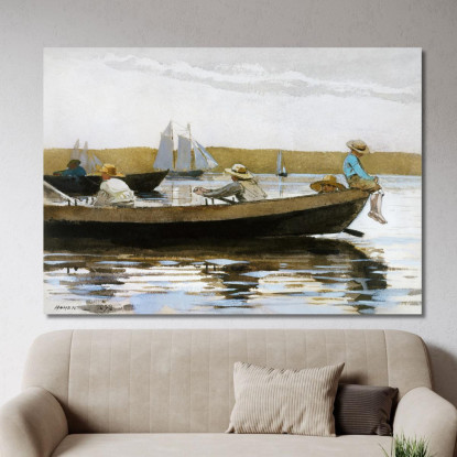 Jungs In Einem Dory Winslow Homer drucken auf leinwand