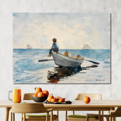 Garçons Dans Un Dory 2 Winslow Homer tableau impression sur toile