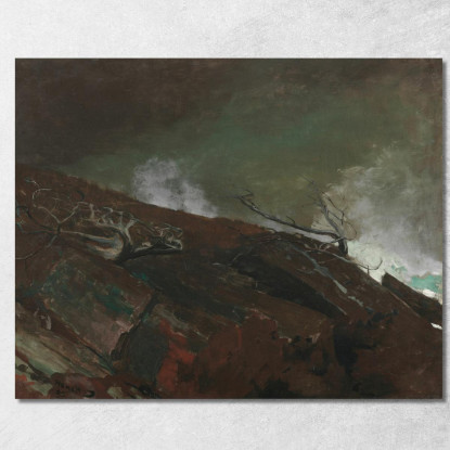 Costa De Maine Winslow Homer cuadro en lienzo