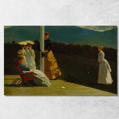 Partido De Croquet Winslow Homer cuadro en lienzo