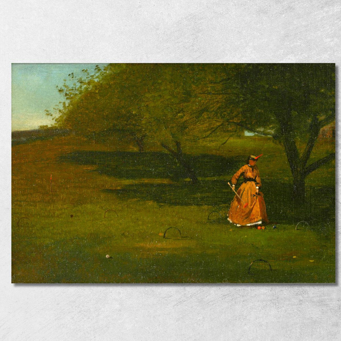 Joueur De Croquet Winslow Homer tableau impression sur toile