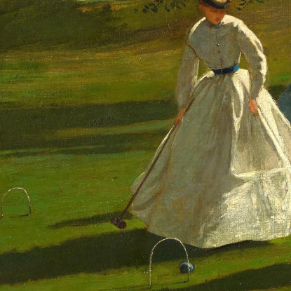 Joueurs De Croquet Winslow Homer tableau impression sur toile