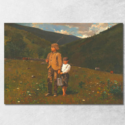 Crossing The Pasture Winslow Homer canvas print