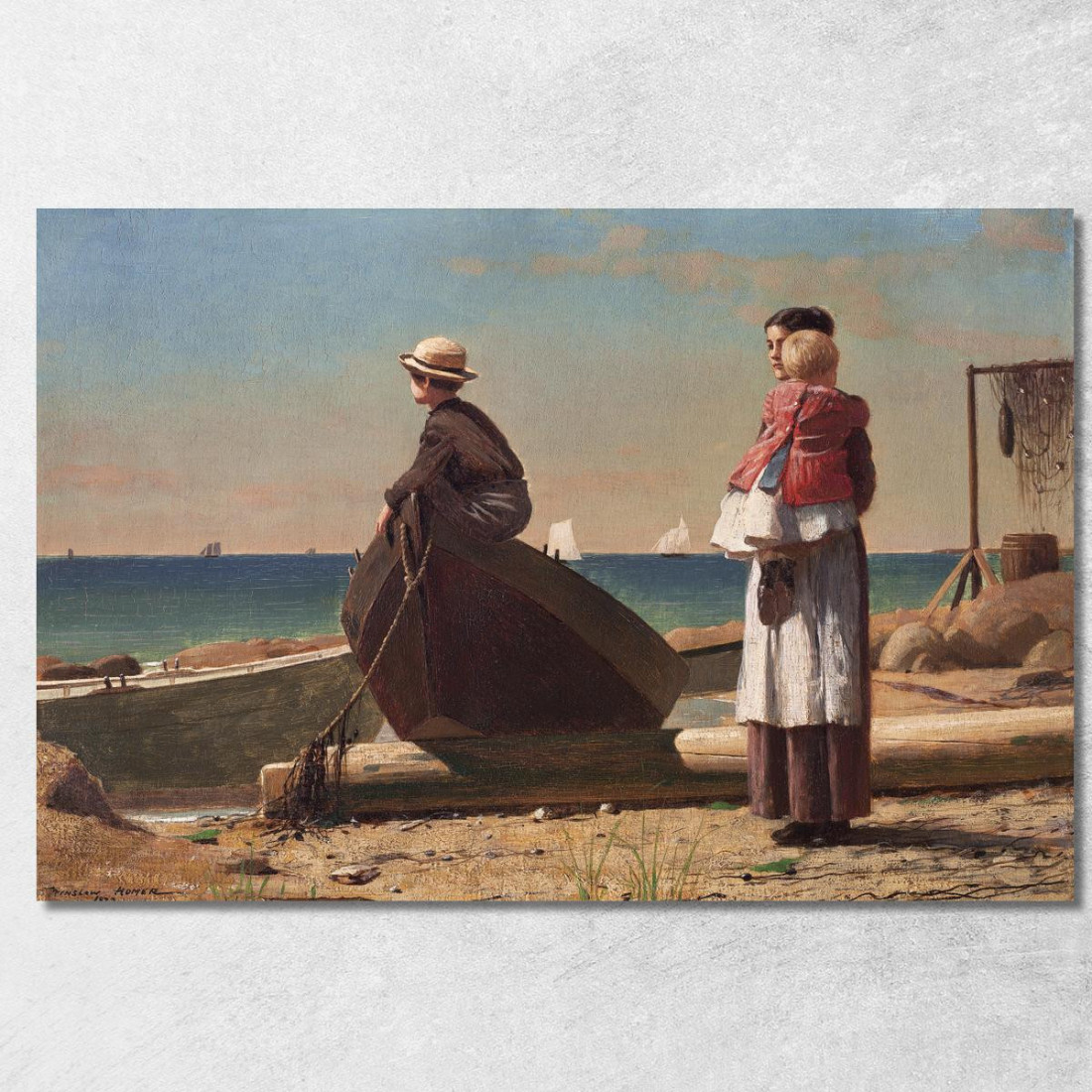 Papà Sta Arrivando Winslow Homer quadro stampato su tela Papà Sta Arrivando Winslow Homer quadro stampato su tela
