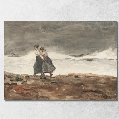 Danger Winslow Homer tableau impression sur toile