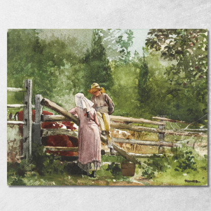 Temps D'Alimentation Winslow Homer tableau impression sur toile