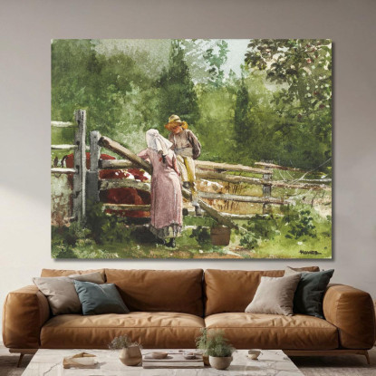 Temps D'Alimentation Winslow Homer tableau impression sur toile