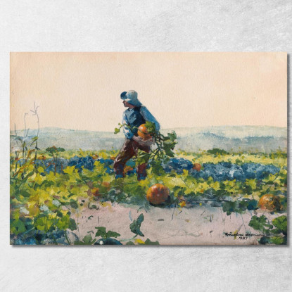 For To Be A Farmer'S Boy Winslow Homer canvas print