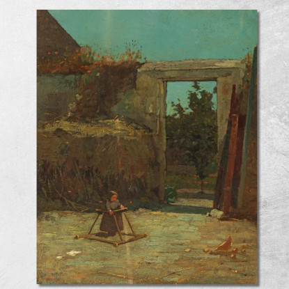 Basse-Cour Française Winslow Homer tableau impression sur toile