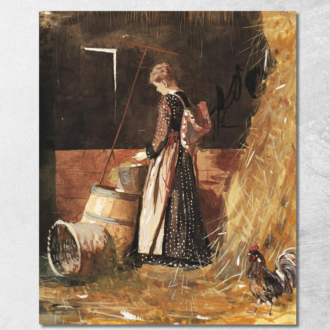 Oeufs Frais Winslow Homer tableau impression sur toile Oeufs Frais Winslow Homer tableau impression sur toile