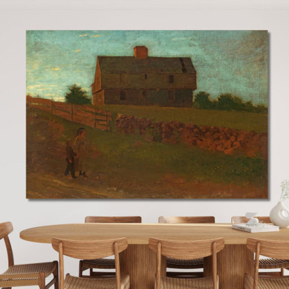 Casa De Guarnición York Maine Winslow Homer cuadro en lienzo