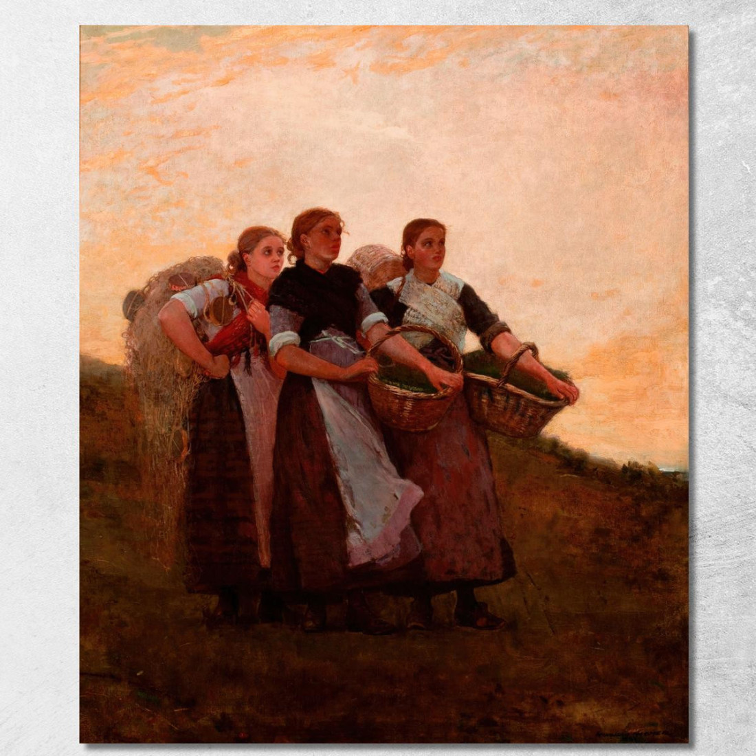 Ascolta! L'Allodola Winslow Homer quadro stampato su tela Ascolta! L'Allodola Winslow Homer quadro stampato su tela