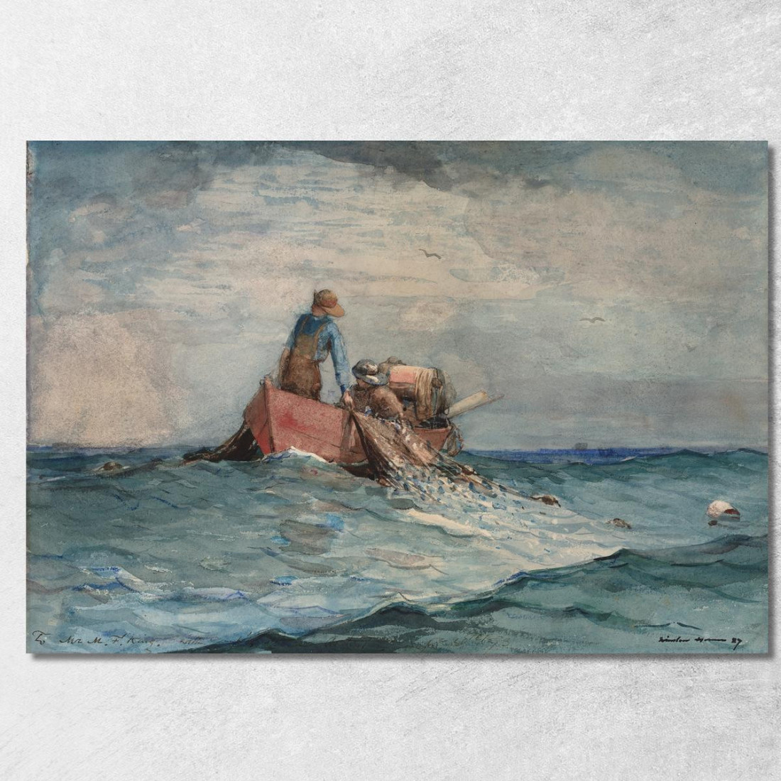 Hauling In The Nets Winslow Homer canvas print