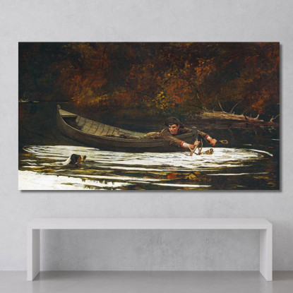 Chien Et Chasseur Winslow Homer tableau impression sur toile