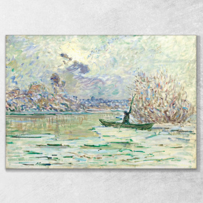 L'Inverno Vicino A Lavacourt 1880 Claude Monet mnt101 quadro stampato su tela