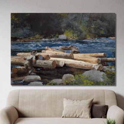 La Rivière Hudson Winslow Homer tableau impression sur toile