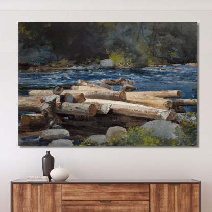 La Rivière Hudson Winslow Homer tableau impression sur toile