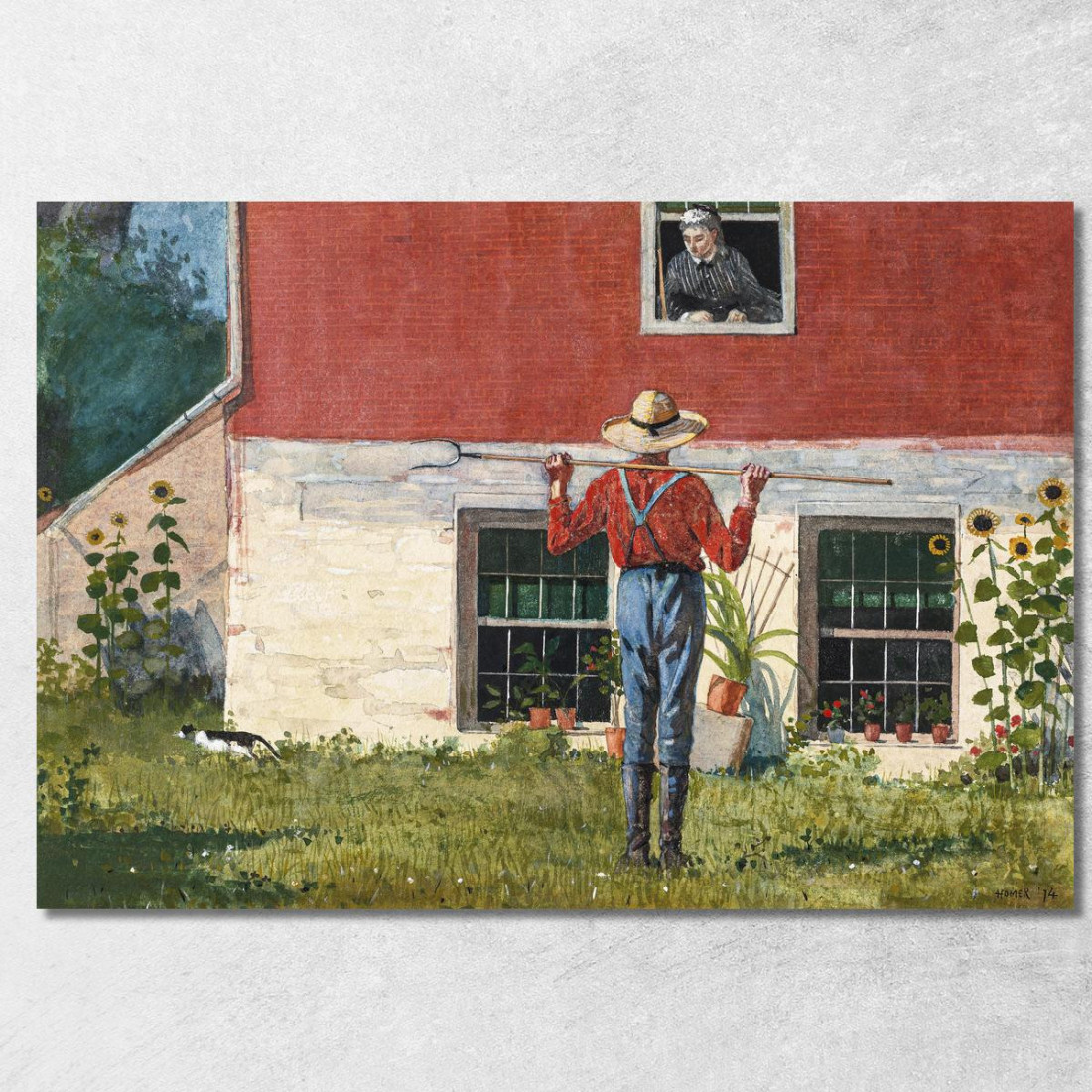 Im Garten Winslow Homer drucken auf leinwand Im Garten Winslow Homer drucken auf leinwand