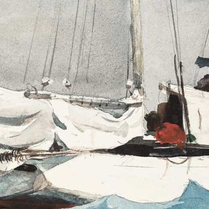 Key West Hauling Anchor Winslow Homer canvas print
