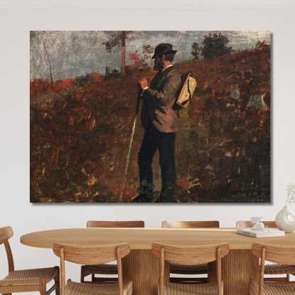 Homme Avec Un Sac À Dos Winslow Homer tableau impression sur toile