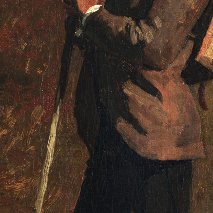 Homme Avec Un Sac À Dos Winslow Homer tableau impression sur toile