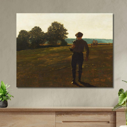 Mann Mit Einer Sense Winslow Homer drucken auf leinwand