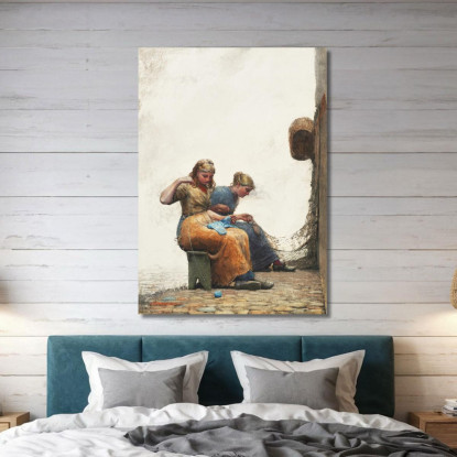 Mending The Nets Winslow Homer canvas print