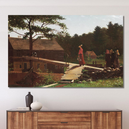 Alte Mühle Die Morgenglocke Winslow Homer drucken auf leinwand