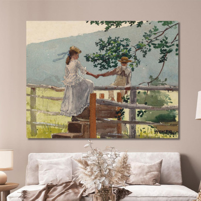 On The Stile Winslow Homer canvas print