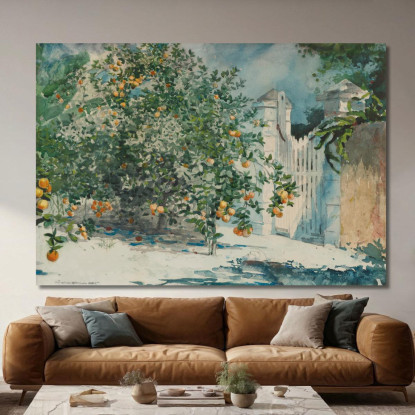 Orangers Et Porte Winslow Homer tableau impression sur toile