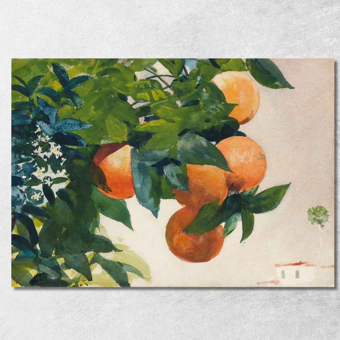 Oranges Sur Une Branche Winslow Homer tableau impression sur toile