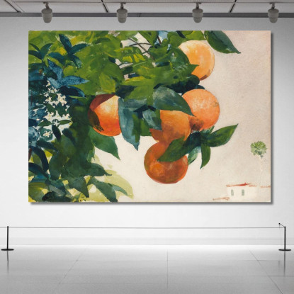 Oranges Sur Une Branche Winslow Homer tableau impression sur toile