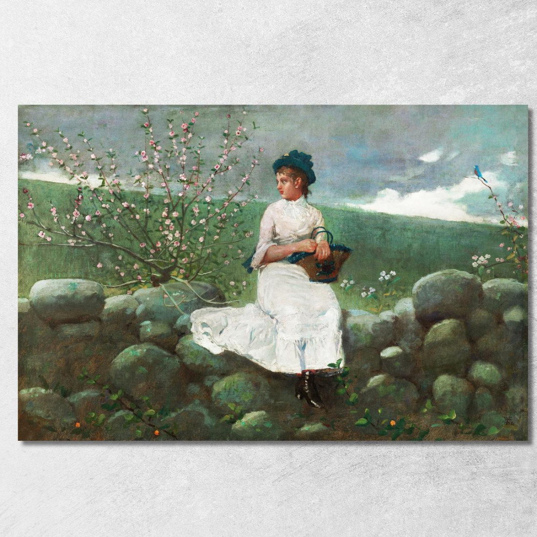 Peach Blossoms Winslow Homer canvas print