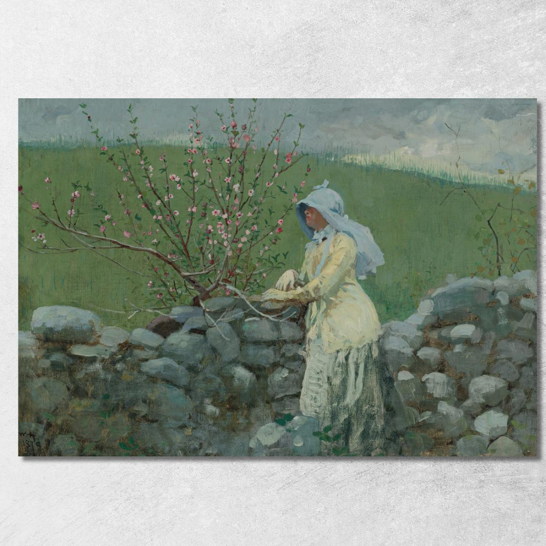 Fiori Di Pesco Winslow Homer quadro stampato su tela Fiori Di Pesco Winslow Homer quadro stampato su tela