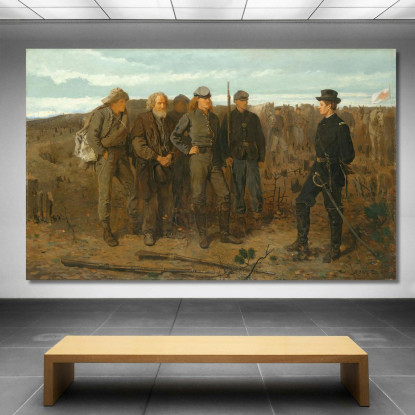 Prisonniers Du Front Winslow Homer tableau impression sur toile