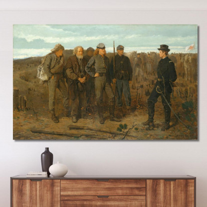 Prisonniers Du Front Winslow Homer tableau impression sur toile